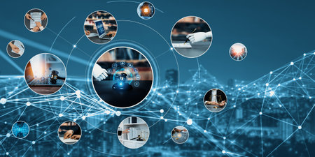 AI rules and law concept enforce to control AI artificial intelligence social responsibility and...