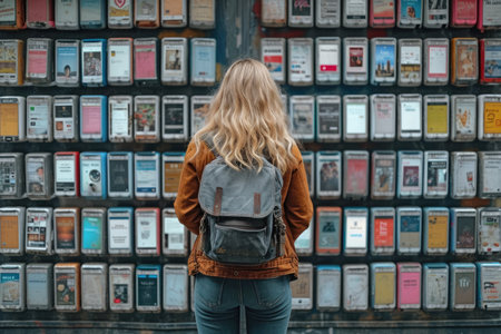 people getting information from social media network where they provide interests and engagement pragmaの素材