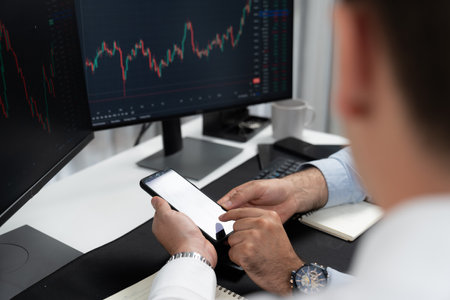 Investor stock trading of business partners searching dynamic database of marketing by using...