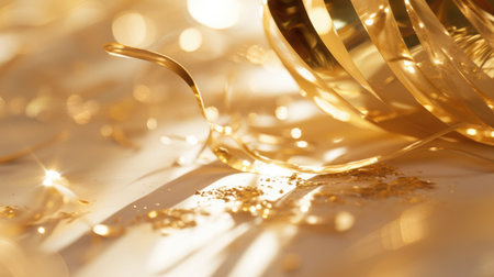 The abstract picture about gold water or liquid that has been flowing, waving, shining and reflected light to the camera like it has been made the light by itself that make it so beautiful. AIGX01.の素材