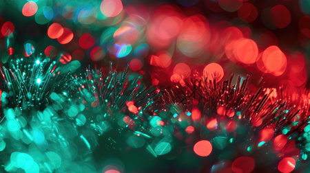 The abstract red green picture of solid shape object forming together to become strong material and reflective to the bright light that has been shine to this reflective solid shape material. AIGX01.の素材