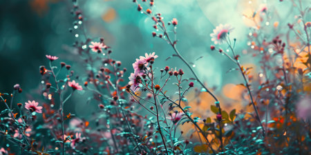 The close up abstract picture of the pink colour flower and plant that has been growing and blooming from the beautifully view in the nature that cannot be found in the any normal situation. AIGX01.の素材
