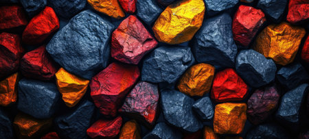 The pile of the multicolor of the marble and pebbles that can be used for decoration with many things like wall or floor and can be found anywhere that has used old fashioned decoration style. AIGX01.の素材