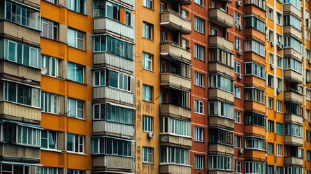 The high and colourful structure in the warm and bright light from sun at morning or dusk time but yet it still feel moody and blues maybe because of the weak light from the sunset or sunrise. AIGX03.の素材