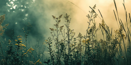 The close up abstract picture of the green colour flower and plant that has been growing and blooming from the beautifully view in the nature that cannot be found in the any normal situation. AIGX01.の素材