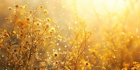 The close up abstract picture of the yellow colour flower and plant that has been growing and blooming from the beautifully view in the nature that cannot be found in the any normal situation. AIGX01.の素材