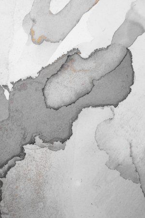 Original artwork photo of marble ink abstract art. High resolution photograph from exemplary original painting. Abstract painting was painted on HQ paper texture to create smooth marbling pattern.の写真素材