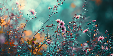 The close up abstract picture of the pink colour flower and plant that has been growing and blooming from the beautifully view in the nature that cannot be found in the any normal situation. AIGX01.の素材