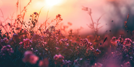 The close up abstract picture of the red colour flower and plant that has been growing and blooming from the beautifully view in the nature that cannot be found in the any normal situation. AIGX01.の素材
