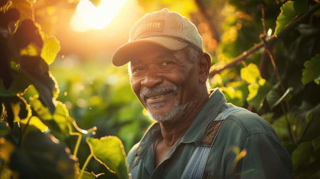The picture of the gardener working inside the garden about keeping and take care the tree, gardener require skills like plant knowledge, soil management, environment awareness, pest control. AIG43.の素材