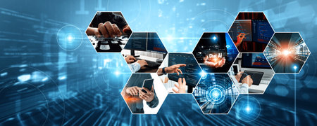 Computer programming, coding and AI artificial intelligence software development engaged by skilled coder and prompt engineer to develop LLM automated AI artificial intelligence virtual assistant NLPの写真素材