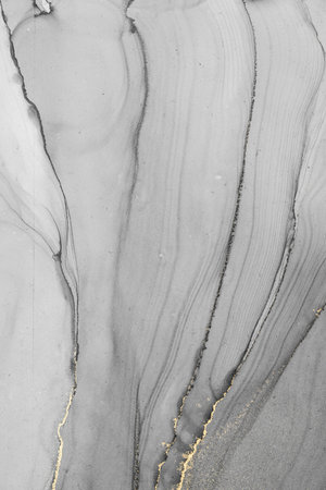 Original artwork photo of marble ink abstract art. High resolution photograph from exemplary original painting. Abstract painting was painted on HQ paper texture to create smooth marbling pattern.の写真素材
