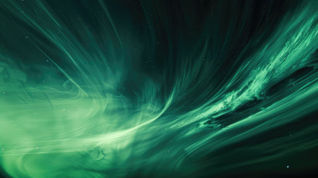 An artful computer generated image showcasing a vibrant rainbow in the sky, featuring shades of purple, violet, pink, magenta, and electric blue reflecting in the water with clouds in the backgroundの素材