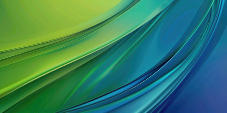 3d render of blue and green gradients AIG51A.の素材