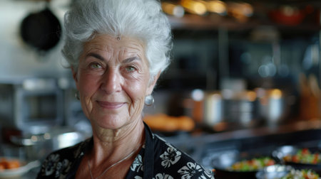 The picture of the professional chef is working inside kitchen of the restaurant, the job about preparing food require experience, cooking skills and concentration, chef must know best flavor. AIG43.の素材