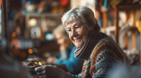 The picture of people enjoying their hobby and focusing on their in interested hobby, the hobby is the way of the amusement, distraction, relaxation and anything that the people enjoy doing it. AIG43.の素材