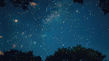 A computergenerated image of a vibrant electric blue and orange wave floating in space, creating a mesmerizing pattern against the darkness of the universe AIG50の素材