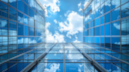 Blur background of new residential house under construction in a suburban area. Real estate development and home building concept. Design for real estate posters, banners. Construction site. Spate.の写真素材