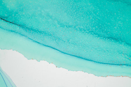 Original artwork photo of marble ink abstract art. High resolution photograph from exemplary original painting. Abstract painting was painted on HQ paper texture to create smooth marbling pattern.の写真素材