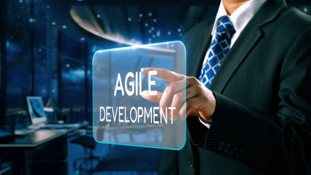Business person organizes tasks and things to do into categories, streamlining review project...