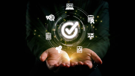 Business person enforces strict quality assurance protocols, ensuring QC and QA standards are met....