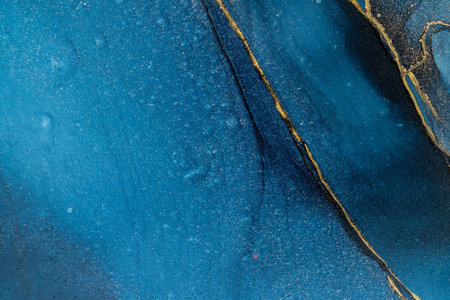 Original artwork photo of marble ink abstract art. High resolution photograph from exemplary original painting. Abstract painting was painted on HQ paper texture to create smooth marbling pattern.の写真素材