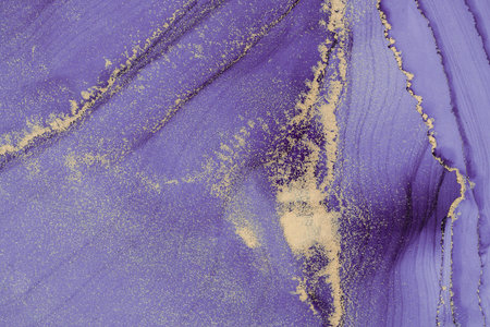 Original artwork photo of marble ink abstract art. High resolution photograph from exemplary original painting. Abstract painting was painted on HQ paper texture to create smooth marbling pattern.の写真素材