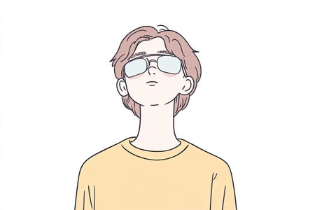 This illustration features a person wearing an eye patch, representing themes of resilience and...