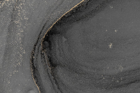 Original artwork photo of marble ink abstract art. High resolution photograph from exemplary original painting. Abstract painting was painted on HQ paper texture to create smooth marbling pattern.の写真素材