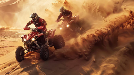 Experience the thrill of adrenaline-fueled racing in the sandy dunes, where skilled riders navigate...