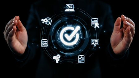 Business person enforces strict quality assurance protocols, ensuring QC and QA standards are met....