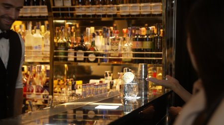 Portrait of VIP guest in beautiful woman making a toast in cheers at luxurious nightclub at vibrant...