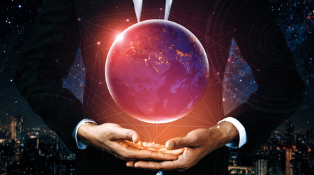5G Communication Technology Wireless Internet Network for Global Business Growth, Social Media,...