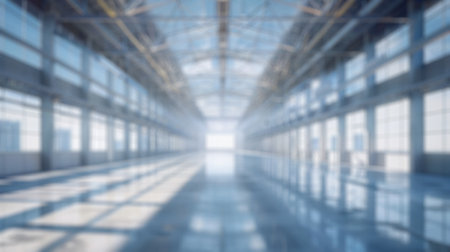 Blur background of new residential house under construction in a suburban area. Real estate development and home building concept. Design for real estate posters, banners. Construction site. Spate.の素材