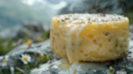 Blur background with wet stone, detailed texture and vibrant contrast. Natural ecosystem and...