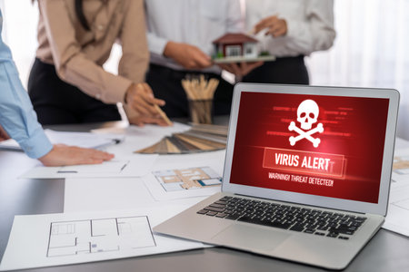 Group of interior architect designer discussing together on blueprint and laptop screen display architecture software for more precise designing layout. Modern home design and renovation. Insightのeditorial素材