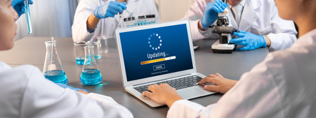 Software update on computer for brisk version of device software upgrade