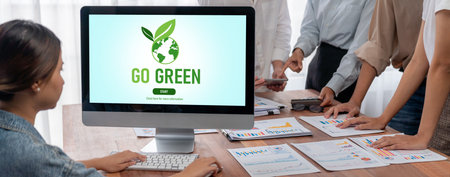 Green business transformation for brisk corporate business to thank green marketing strategy
