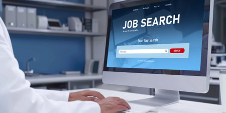 Online job search on brisk website for worker to search for job opportunities on the recruitment internet networkのeditorial素材