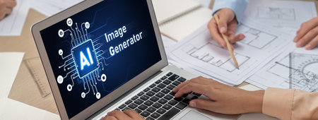 Generative AI virtual assistant tools for prompt engineer and user for ease of engage artificial intelligence AI technology help people to work with generative AI functions by prompting the AI briskの写真素材