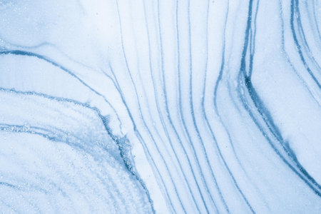 Original artwork photo of marble ink abstract art. High resolution photograph from exemplary original painting. Abstract painting was painted on HQ paper texture to create smooth marbling pattern.の写真素材