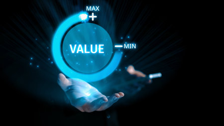 Business person leverages valuable ERP systems, maximizing value and operational efficiency. Focused...