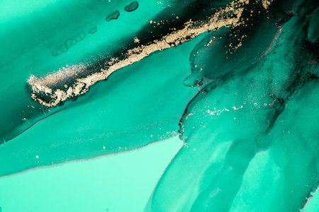 Original artwork photo of marble ink abstract art. High resolution photograph from exemplary original painting. Abstract painting was painted on HQ paper texture to create smooth marbling pattern.の写真素材