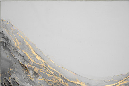 Original artwork photo of marble ink abstract art. High resolution photograph from exemplary original painting. Abstract painting was painted on HQ paper texture to create smooth marbling pattern.の写真素材