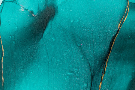 Original artwork photo of marble ink abstract art. High resolution photograph from exemplary original painting. Abstract painting was painted on HQ paper texture to create smooth marbling pattern.の写真素材