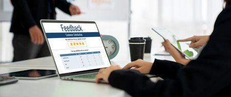 Customer feedback and review analysis by modish computer software for corporate business