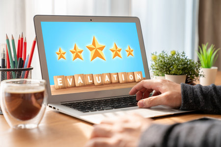 Customer satisfaction and evaluation analysis on modish software computer for marketing strategy planningの写真素材