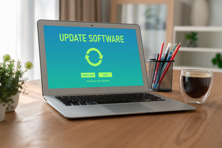 Software update on computer for modish version of device software upgrade