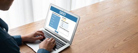 Online survey form for modish digital information collection on the internet network