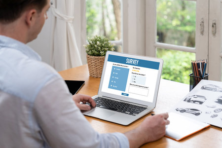 Online survey form for brisk digital information collection on the internet network